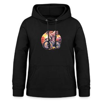 Gravel Bike Gravel Bikes Gravel Mädchen - Frauen Hoodie - Schwarz - Vorne - AI Model Female 172 light (172cm)