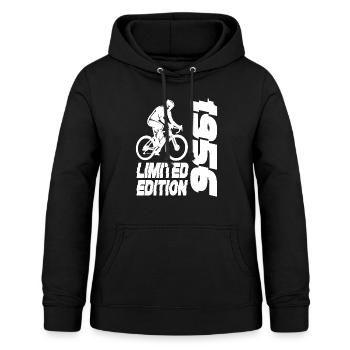 Édition limitée 1956 édition limitée anniversaire - Sweat à capuche Femme - noir - Devant - AI Model Female 172 light (172cm)