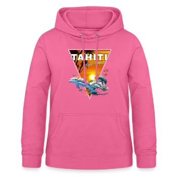 Tahiti Französisch-Polynesien Delfin - Frauen Hoodie - Pink - Vorne - AI Model Female 172 light (172cm)