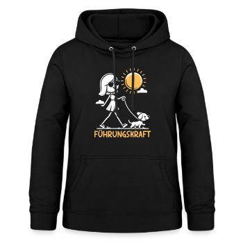 Führungskraft Hund Hundehalterin Geschenkidee - Frauen Hoodie - Schwarz - Vorne - AI Model Female 172 light (172cm)