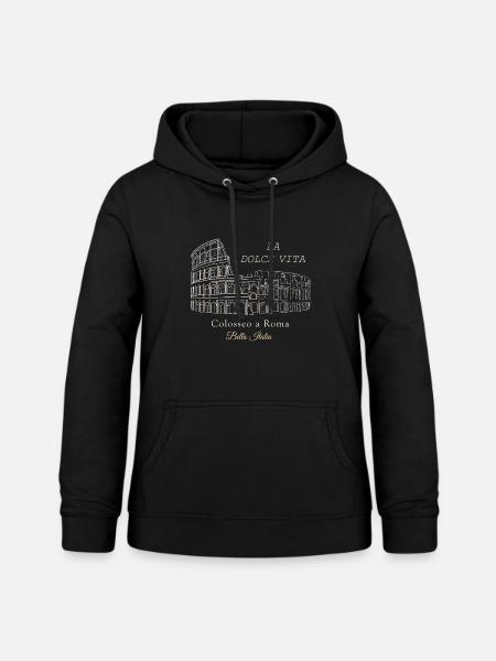 Colosseo Rom La Dolce Vita - Frauen Hoodie - Schwarz