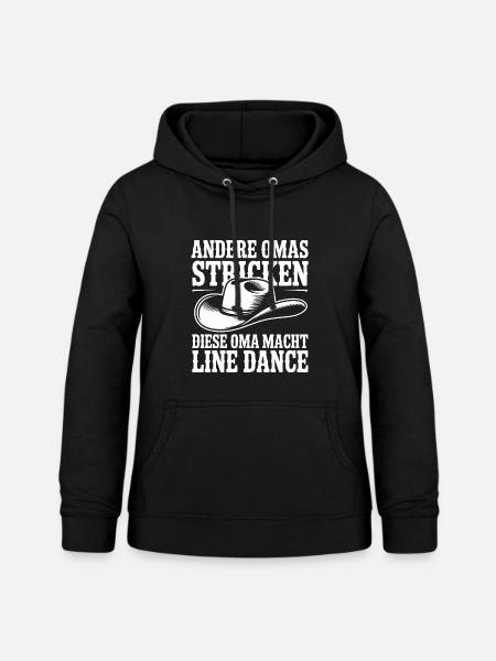 Omas Line Dance Shirt - Frauen Hoodie - Schwarz