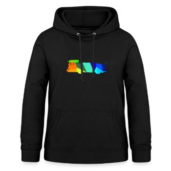 Aircraft Tug Rainbow Polygon Runway - Women's Hoodie - black - Front - AI Model Female 172 light (172cm)