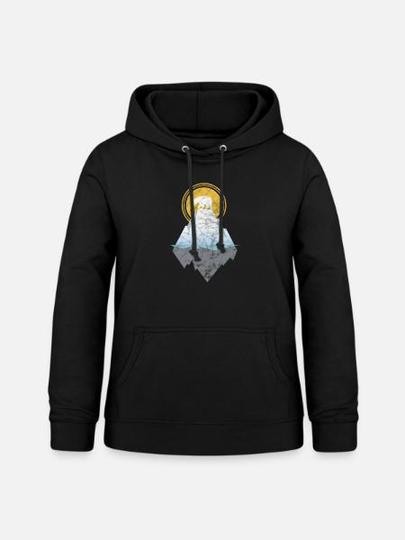 Eisbär - Frauen Hoodie - Schwarz