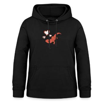 Salamandre, feu, salamandre, amphibien, lézard, cadeau - Sweat à capuche Femme - noir - Devant - AI Model Female 172 light (172cm)