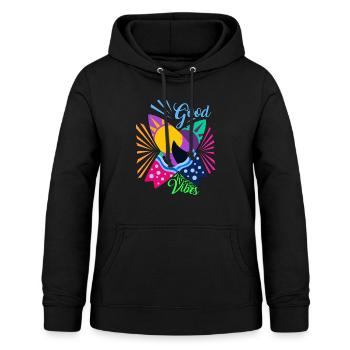 Planches de surf - Sweat à capuche Femme - noir - Devant - AI Model Female 172 light (172cm)