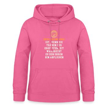 TUNING SPRUCH - TUNING T-SHIRT - BESCHLEUNIGUNG - Frauen Hoodie - Pink - Vorne - AI Model Female 172 light (172cm)
