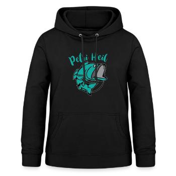 Petri Heil - Frauen Hoodie - Schwarz - Vorne - AI Model Female 172 light (172cm)