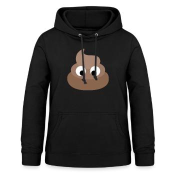 poop - Frauen Hoodie - Schwarz - Vorne - AI Model Female 172 light (172cm)