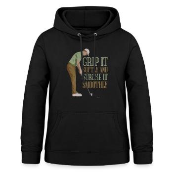 Golf Putter - witziges ironisches Golf-Shirt - Frauen Hoodie - Schwarz - Vorne - AI Model Female 172 light (172cm)