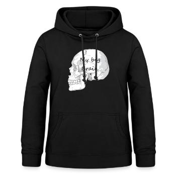 Mein Gehirn - Frauen Hoodie - Schwarz - Vorne - AI Model Female 172 light (172cm)