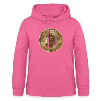 Rich Bitcoin - Frauen Hoodie - Pink - Vorne - AI Model Female 172 light (172cm)