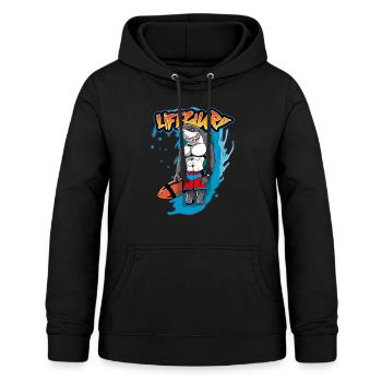 Lifeguard on Duty Hai Shark Bademeister Geschenk - Frauen Hoodie - Schwarz - Vorne - AI Model Female 172 light (172cm)