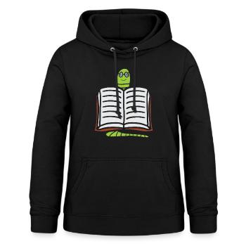 Bookworm Reader Nerd Nerdy Gift Idea - Women's Hoodie - black - Front - AI Model Female 172 light (172cm)