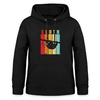 Paresseux paresseux se prélassant paresseux cadeau - Sweat à capuche Femme - noir - Devant - AI Model Female 172 light (172cm)