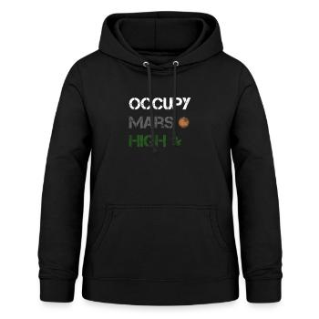 Occupy Mars Joe Rogan SpaceX Tesla - Frauen Hoodie - Schwarz - Vorne - AI Model Female 172 light (172cm)