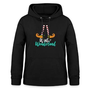 Winter Wonderland - Frauen Hoodie - Schwarz - Vorne - AI Model Female 172 light (172cm)