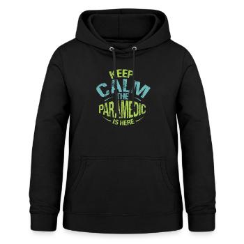 Sanitäter - Frauen Hoodie - Schwarz - Vorne - AI Model Female 172 light (172cm)