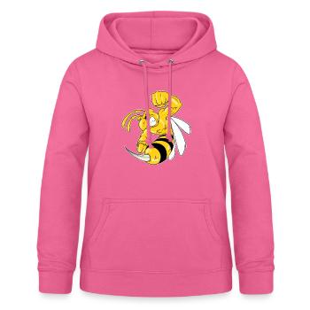 Fitness Wespe Biene Hornisse Muskeln Geschenk - Frauen Hoodie - Pink - Vorne - AI Model Female 172 light (172cm)