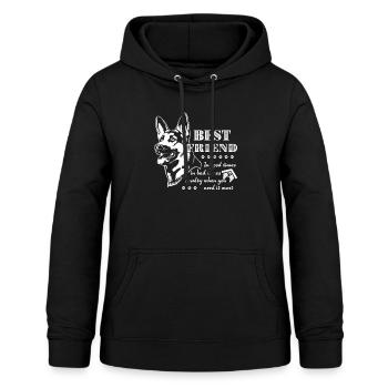 Schäferhund-bestes Freund-Hemd - Frauen Hoodie - Schwarz - Vorne - AI Model Female 172 light (172cm)