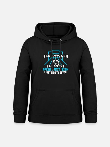 SPEED LIMIT - Frauen Hoodie - Schwarz