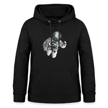 Astronaut universe moon - Women's Hoodie - black - Front - AI Model Female 172 light (172cm)