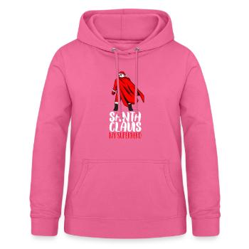 Santa Claus Superhero gift - Women's Hoodie - pink - Front - AI Model Female 172 light (172cm)