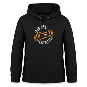 Lusitges Heimwerker, Bastler & Tischler Design - Frauen Hoodie - Schwarz - Vorne - AI Model Female 172 light (172cm)