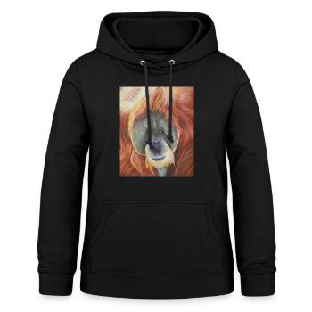 Orang Utan - Frauen Hoodie - Schwarz - Vorne - AI Model Female 172 light (172cm)
