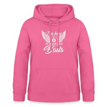 Billiard player pool gift - Women's Hoodie - pink - Front - AI Model Female 172 light (172cm)