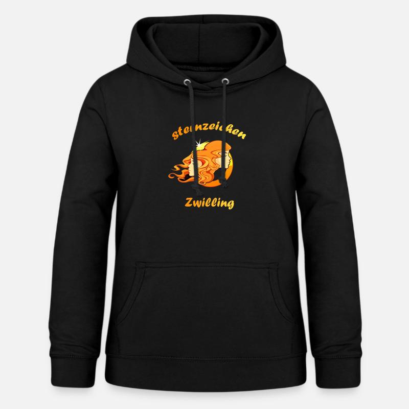 Zodiac Gemini - Felpa con cappuccio da donna - nero