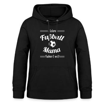Fußball Mama Fußball Mutti Fussball Mami - Frauen Hoodie - Schwarz - Vorne - AI Model Female 172 light (172cm)