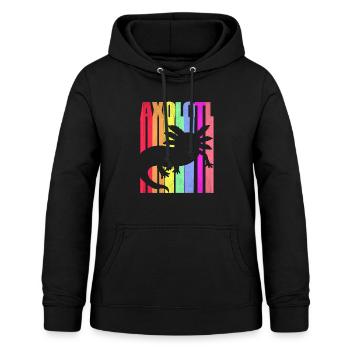 Axolotl - Frauen Hoodie - Schwarz - Vorne - AI Model Female 172 light (172cm)