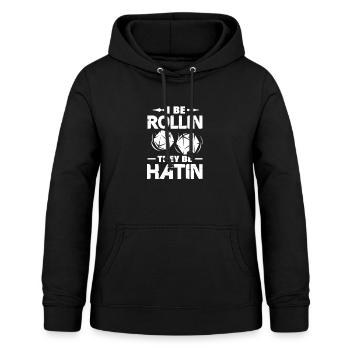 D20 Würfel Fantasy Rollenspiel Gaming Geschenk - Frauen Hoodie - Schwarz - Vorne - AI Model Female 172 light (172cm)
