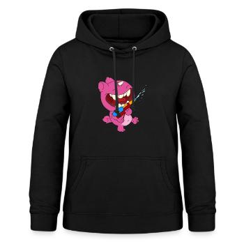 Coole Wasserpistole und Monster für den Sommer - Frauen Hoodie - Schwarz - Vorne - AI Model Female 172 light (172cm)
