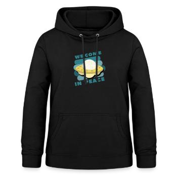 Invasion extraterrestre - Sweat à capuche Femme - noir - Devant - AI Model Female 172 light (172cm)