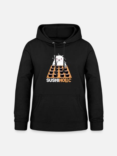 Sushi - Frauen Hoodie - Schwarz