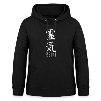 Reiki - Women's Hoodie - black - Front - AI Model Female 172 light (172cm)