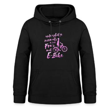 e bike Fahrrad Frau Geschenk e bike - Frauen Hoodie - Schwarz - Vorne - AI Model Female 172 light (172cm)