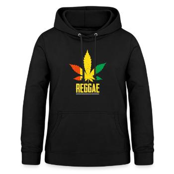 Flag reggae colors cool gift - Women's Hoodie - black - Front - AI Model Female 172 light (172cm)