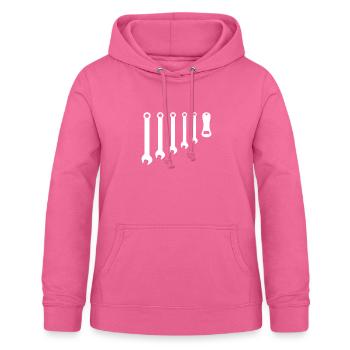 håndværker - Dame hoodie - pink - Foran - AI Model Female 172 light (172cm)