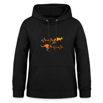 Kangaroo - Women's Hoodie - black - Front - AI Model Female 172 light (172cm)