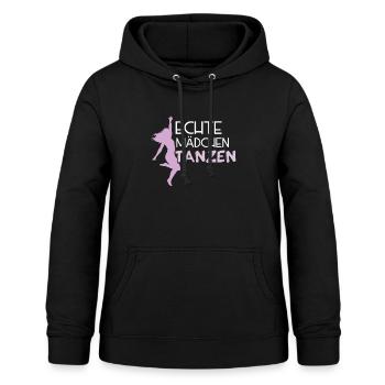 Mädchen Tanzen - Frauen Hoodie - Schwarz - Vorne - AI Model Female 172 light (172cm)
