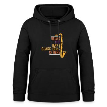 Bassklarinette Spieler - Frauen Hoodie - Schwarz - Vorne - AI Model Female 172 light (172cm)