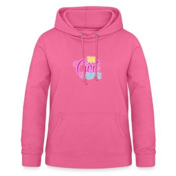 Glow Leuchten Girl Mädchen Party Neon Geschenk - Frauen Hoodie - Pink - Vorne - AI Model Female 172 light (172cm)