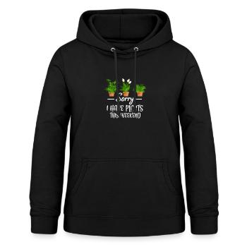 Pflanze - Frauen Hoodie - Schwarz - Vorne - AI Model Female 172 light (172cm)