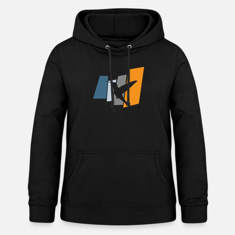 Oiseaux oiseaux - Sweat à capuche Femme - noir