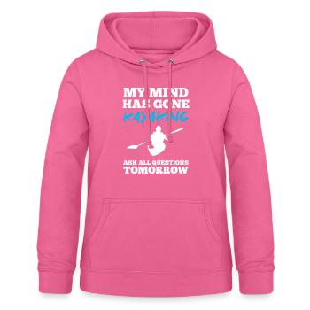 Paddle Kayak - Sweat à capuche Femme - rose - Devant - AI Model Female 172 light (172cm)