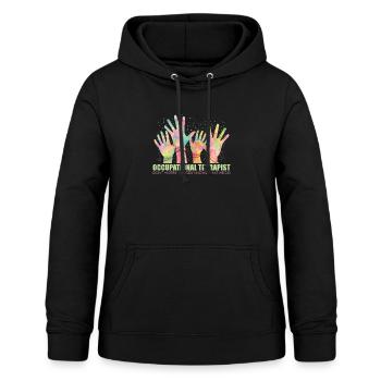 Ergotherapie Arbeit - Frauen Hoodie - Schwarz - Vorne - AI Model Female 172 light (172cm)