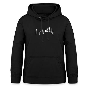Baggerfahrer Bagger Baggern - Frauen Hoodie - Schwarz - Vorne - AI Model Female 172 light (172cm)